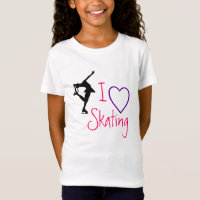 J'aime le patinage artistique - coeur pourpre