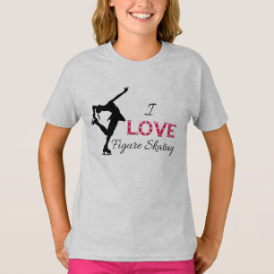 T-shirt J'AIME le patinage artistique, sweatshirt de