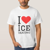 T-shirt J'aime le patinage sur glace (Devant)