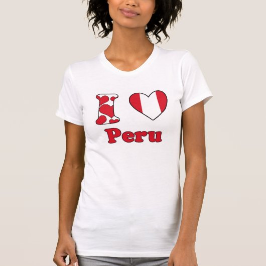 T-shirt J'aime le Pérou (Devant)