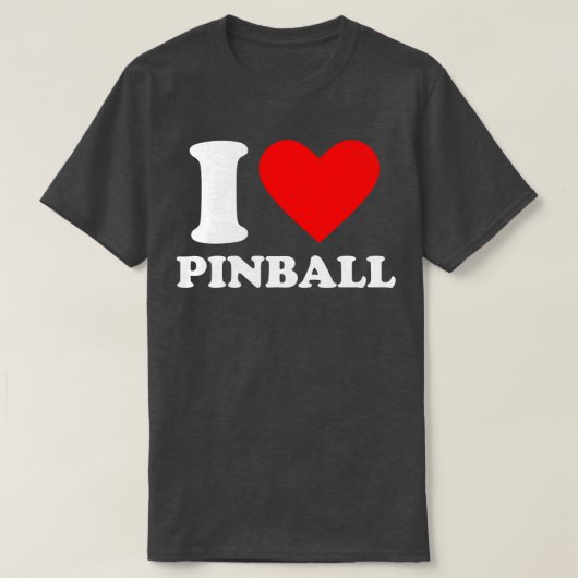 T-shirt J'aime le pinball (Design devant)