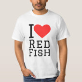 T-shirt J'aime le poisson rouge (Devant)