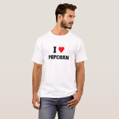 T-shirt J'aime le pop-corn (Devant entier)
