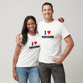 T-shirt J'aime le pop-corn (Unisex)