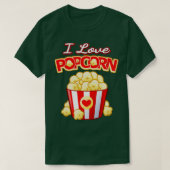 T-shirt J'aime le pop-corn (Design devant)