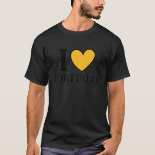 T-shirt J'aime le Portugal Fier Citoyen Portugais Vacances
