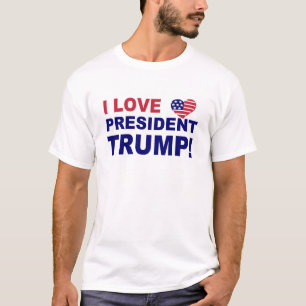 T-shirt J'aime le Président Trump