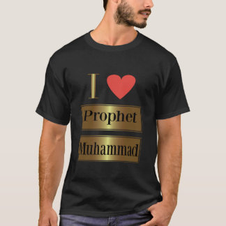 T-shirt J'aime le prophète Muhammad, la foi islamique et l