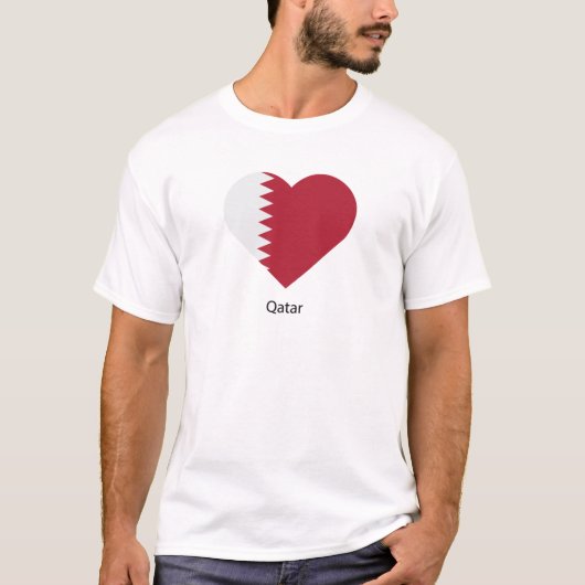 T-shirt J'aime le Qatar (Devant)