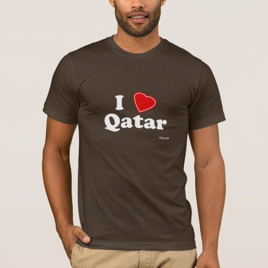 T-shirt J'aime le Qatar (Devant)