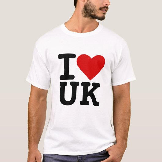 T-shirt J'aime le R-U (Devant)