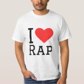 T-shirt J'aime le rap (Devant)