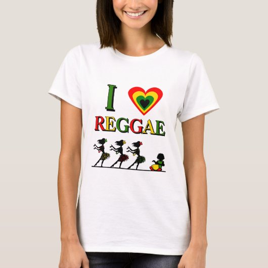 T-shirt J'aime le reggae (Devant)