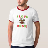 T-shirt J'aime le renne de Rudy (Devant)