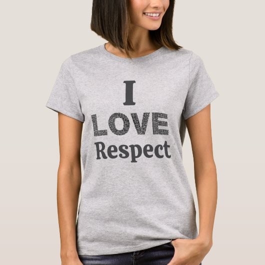 T-Shirt J'Aime Le Respect (Devant)