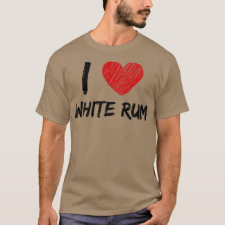 T-shirt J'Aime Le Rhum Blanc