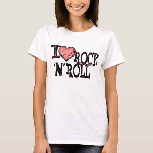 T-shirt J'aime le rock et le roll (Devant)
