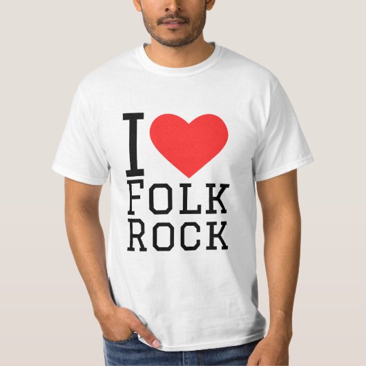 T-shirt J'aime le rock folk (Devant)