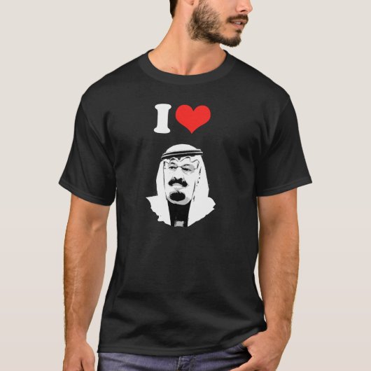 T-shirt J'aime le Roi Abdullah (Devant)