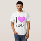 T-shirt J'aime le rose (Devant entier)