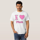 T-shirt J'aime le rose (Devant entier)