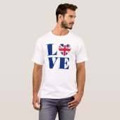 T-shirt J'aime le Royaume-Uni (Devant entier)