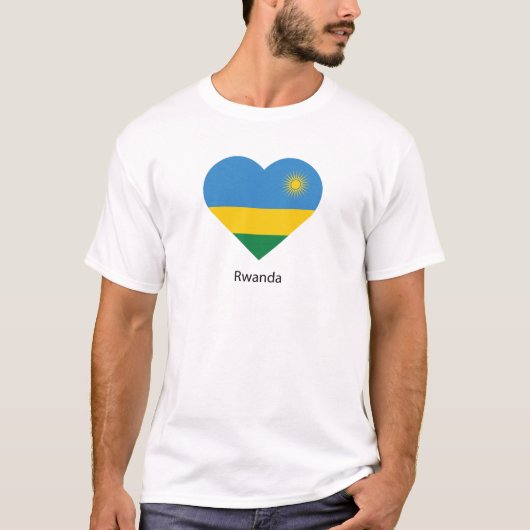 T-shirt J'aime le Rwanda (Devant)