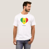 T-shirt J'aime le Sénégal (Devant entier)