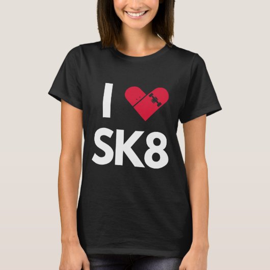 T-shirt J'aime le skateboard (Devant)