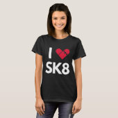 T-shirt J'aime le skateboard (Devant entier)