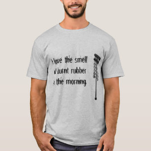 T-shirt J'aime le smellof brûlé en caoutchouc