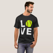 T-shirt J'Aime Le Softball (Devant entier)