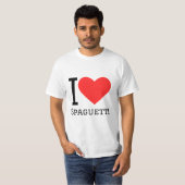 T-shirt J'aime le spaguetti (Devant entier)
