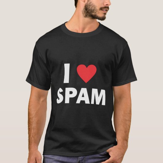 T-shirt J'aime le spam (Devant)
