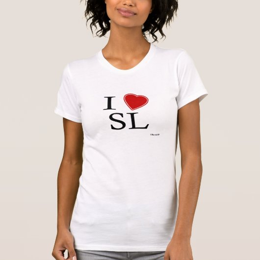 T-shirt J'aime le Sri Lanka (Devant)