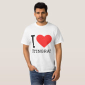 T-shirt J'aime le stingray (Devant entier)