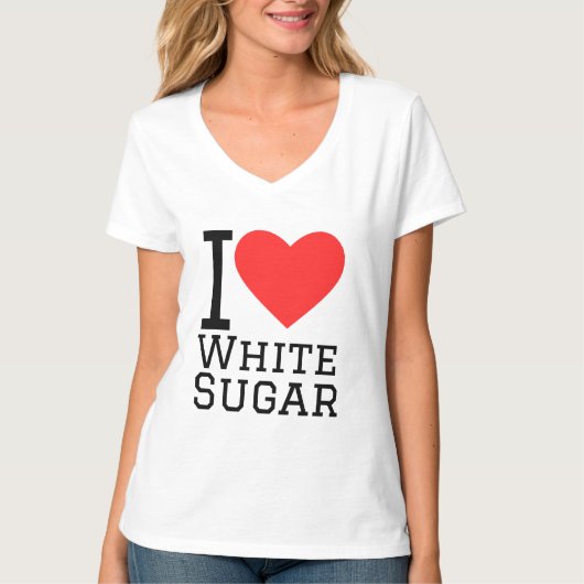 T-shirt J'aime le sucre blanc (Devant)