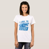 T-shirt J'Aime Le Surf (Devant entier)