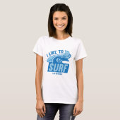 T-shirt J'Aime Le Surf D'Internet (Devant entier)