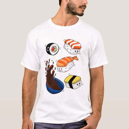 T-shirt J'Aime Le Sushi (Devant)