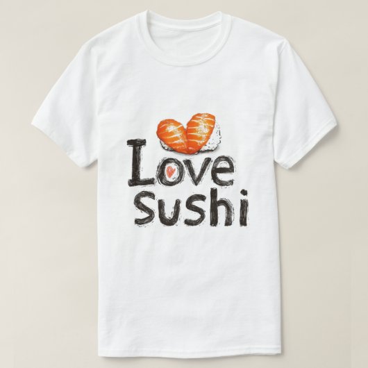T-shirt J'Aime Le Sushi (Design devant)