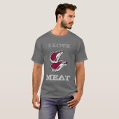 T-shirt J'AIME LE ~T-Shirt~ DE VIANDE (Devant entier)