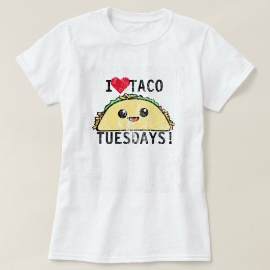T-shirt J'aime le taco mardi DS (Design devant)