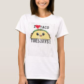 T-shirt J'aime le taco mardi DS (Devant)
