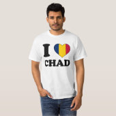 T-shirt J'aime le Tchad (Devant entier)