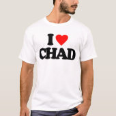 T-SHIRT J'AIME LE TCHAD (Devant)