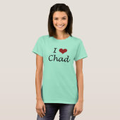 T-shirt J'aime le Tchad (Devant entier)