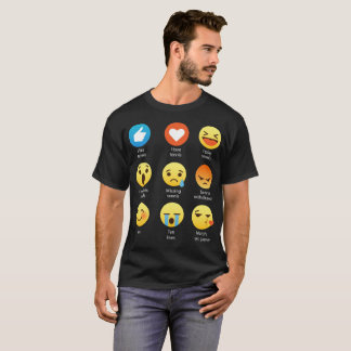 T-shirt J'aime le tee - shirt de graphique d'émoticône
