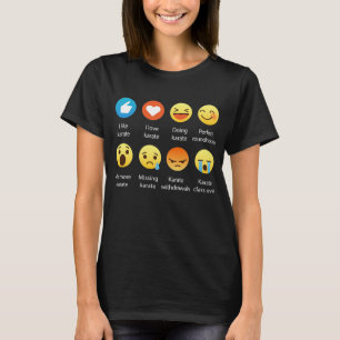 T-shirt J'aime le tee - shirt de graphique d'émoticône