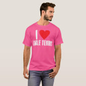 T-shirt J'aime le tennis de table (Devant entier)